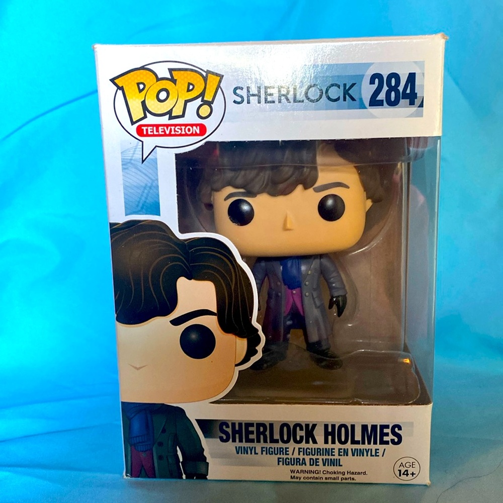 Sherlock Holmes Funko POP from “Sherlock” series. Very good condition - in box!